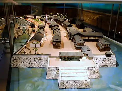 Model in het Museum Volkenkunde, Leiden