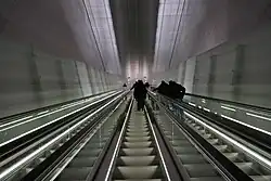 Metrostation Vijzelgracht, roltrappen noordelijk stijgpunt, januari 2018