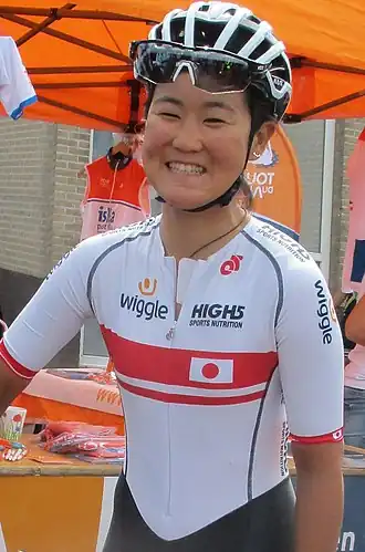 Eri Yonamine tijdens de Boels Ladies Tour 2018