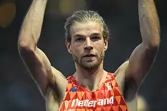 Douwe Amels op de EK van 2018 in Berlijn.