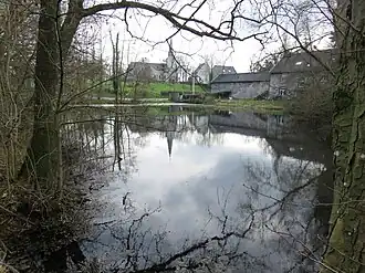 Vijver waar de bron in uitkomt die de Oehl voedt