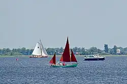 Het meer in oostelijke richting