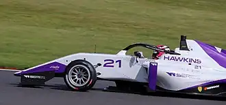 Hawkins op Brands Hatch in 2019