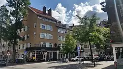 Boekens hoek Sassenheimstraat en Aalsmeerweg (juli 2020)