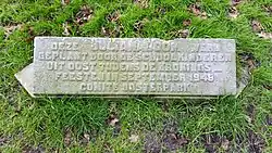 Tekststeen bij de Julianaboom (2020)