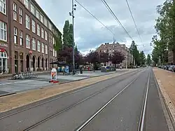 Oostelijk deel van het Timorplein, gezien vanaf de Borneostraat, 2022