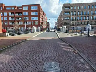 Pernaubrug vanaf Stettineiland (maart 2023)