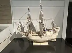 Model van de 'Mayflower'
