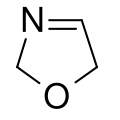 Structuurformule van oxazoline