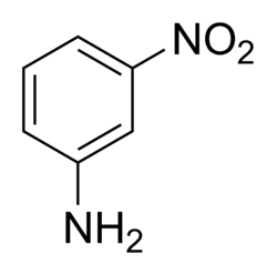Structuurformule van 3-nitroaniline