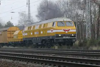 Wiebe 320 001-1 op 17 november 2007 te Michendorf