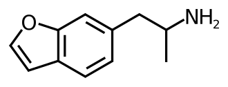 Structuurformule van 6-APB