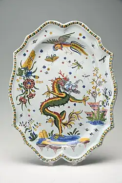 Hooggebakken polychroom aardewerk (Manifacture de Rouen)