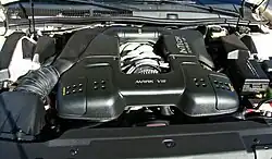 Lincoln Mark VIII motorcompartiment met de 4.6L "InTech" V8