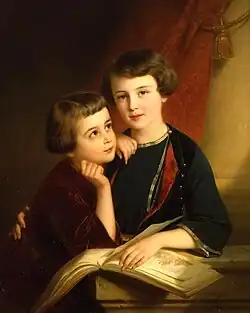 De kinderen van Aleksandr Gortsjakov, 1848, Hermitage, Sint-Petersburg