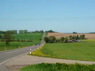 De A12 ten zuiden van Tauragė