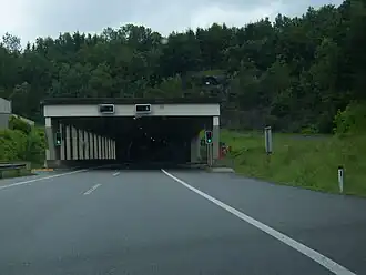 Zuidportaal van de Ambergtunnel