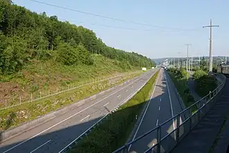 A16 bij Porrentruy-Est