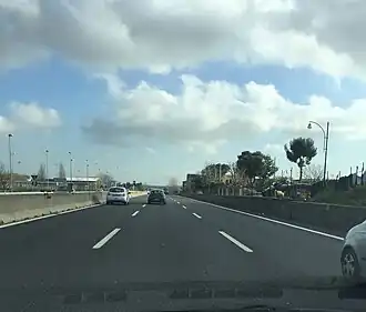 De Ramo Capodichino richting de A1