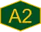 A2 highway logo