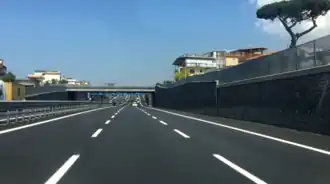 De A3 vlakbij Torre Annunziata