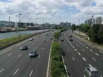De A4 bij Charenton-le-Pont