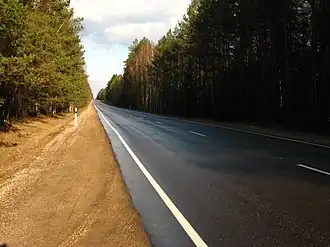 De A6 bij Daugavpils