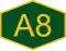 A8 highway logo