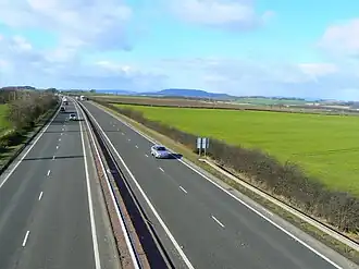 A92 ten westen van Kirkcaldy