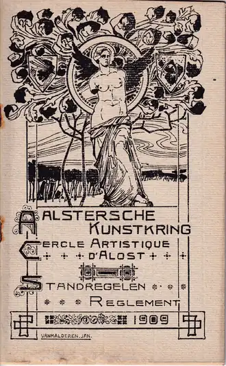 Omslag van het oprichtingsreglementUyttersprot, Marc (1999). Geannoteerde ledenlijst van het Algemeen Nederlands Verbond te Aalst 1904-1914 (deel 2) - Van Malderen. Het Land van Aalst Tijdschrift van de Geschiedlundige Vereniging Het Land van Aalst 1999: 8-10. ISSN:0778-7731