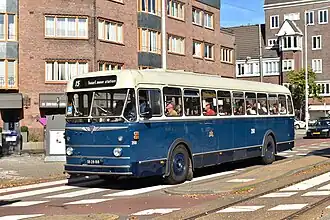 Amsterdamse AEC/Den Oudsten stadsbus, bouwjaar 1957