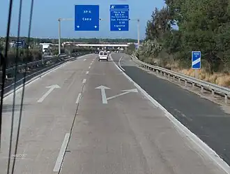 De autopista AP-4 bij Cádiz