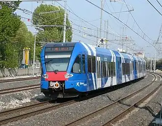 treinstel ATR 120 bij Venezia Mestre