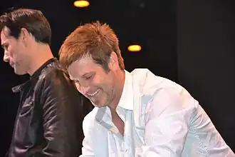 Jon bij de het ATWT farewell event in Hilversum