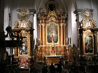 Barokaltaren in het interieur