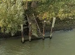 Aanlegsteiger in 2019, in 2020 gesloopt.