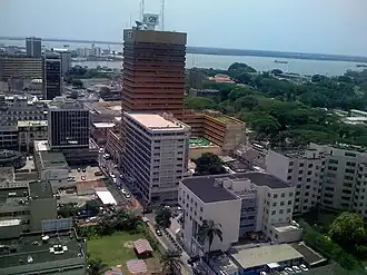 Abidjaan, de belangrijkste stad en voormalige hoofdstad van Ivoorkust
