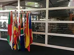 Exterieur van een van de grotere mediatheken op Van Hall Larenstein