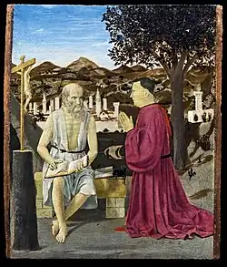 Piero della Francesca: De Heilige Hiëronymus en een donor
