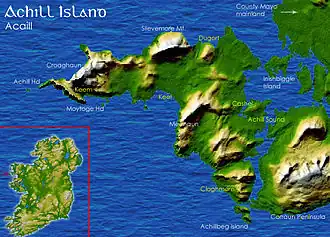 Kaart van Achill