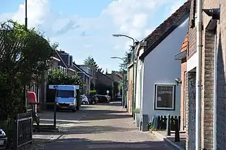 Blik in de Achterstraat vanuit de Koude Hoek