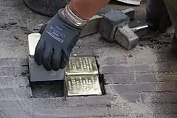 Leggen van Stolpersteine in Hattem, 26 april 2011