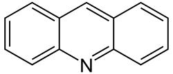 Structuurformule van acridine