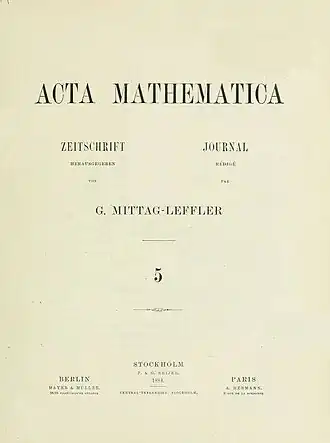 Acta Mathematica