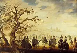 Wintertafereel in de Gemäldegalerie.