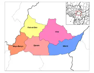 Kaart van Adamaoua