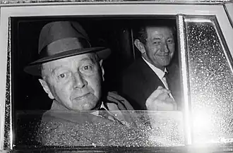 Adams met partijvoorzitter Koekoek, 1966