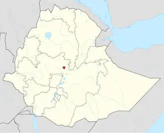 Kaart van Addis Abeba