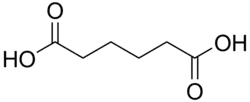 Structuurformule van adipinezuur