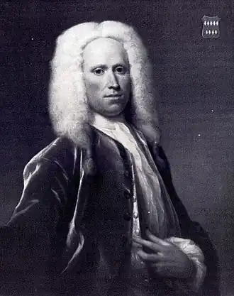 Adriaan van der Does geschilderd door Philip van Dijk in 1734
